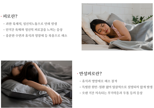 피로와 만성피로 설명